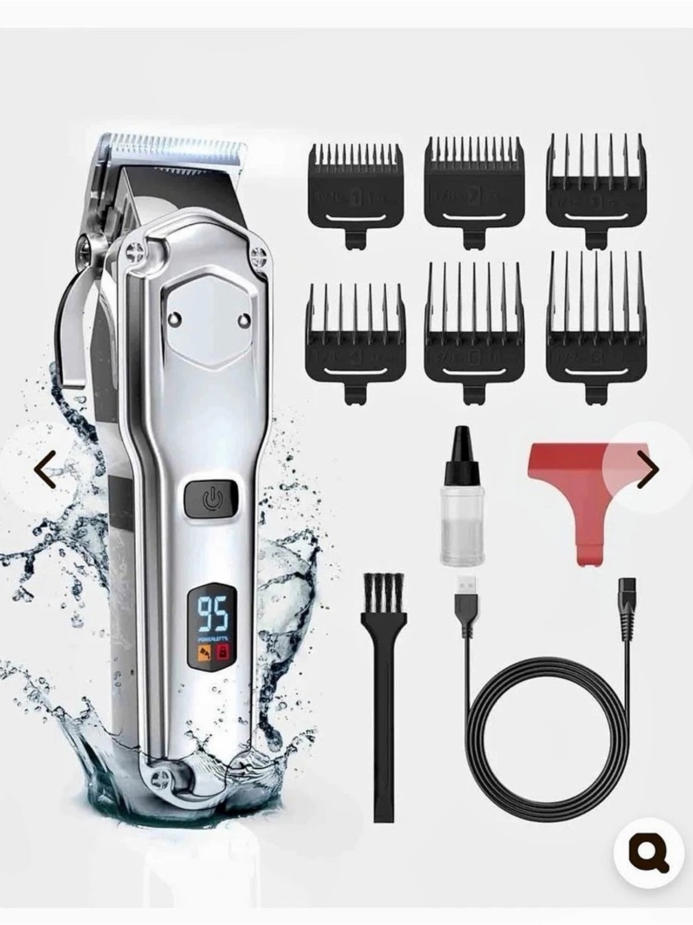 Oneisall CW-1059 Cordless Hair Clipper Kit for Dogs with Thick Hair